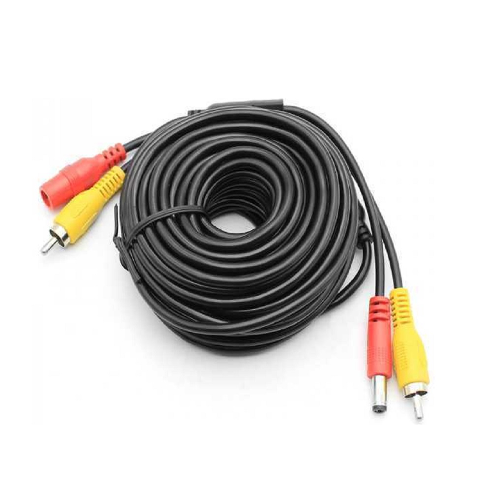 Кабель RCA+DC 20 метров для камеры (стандартного качества) - ООО "Где Авто"