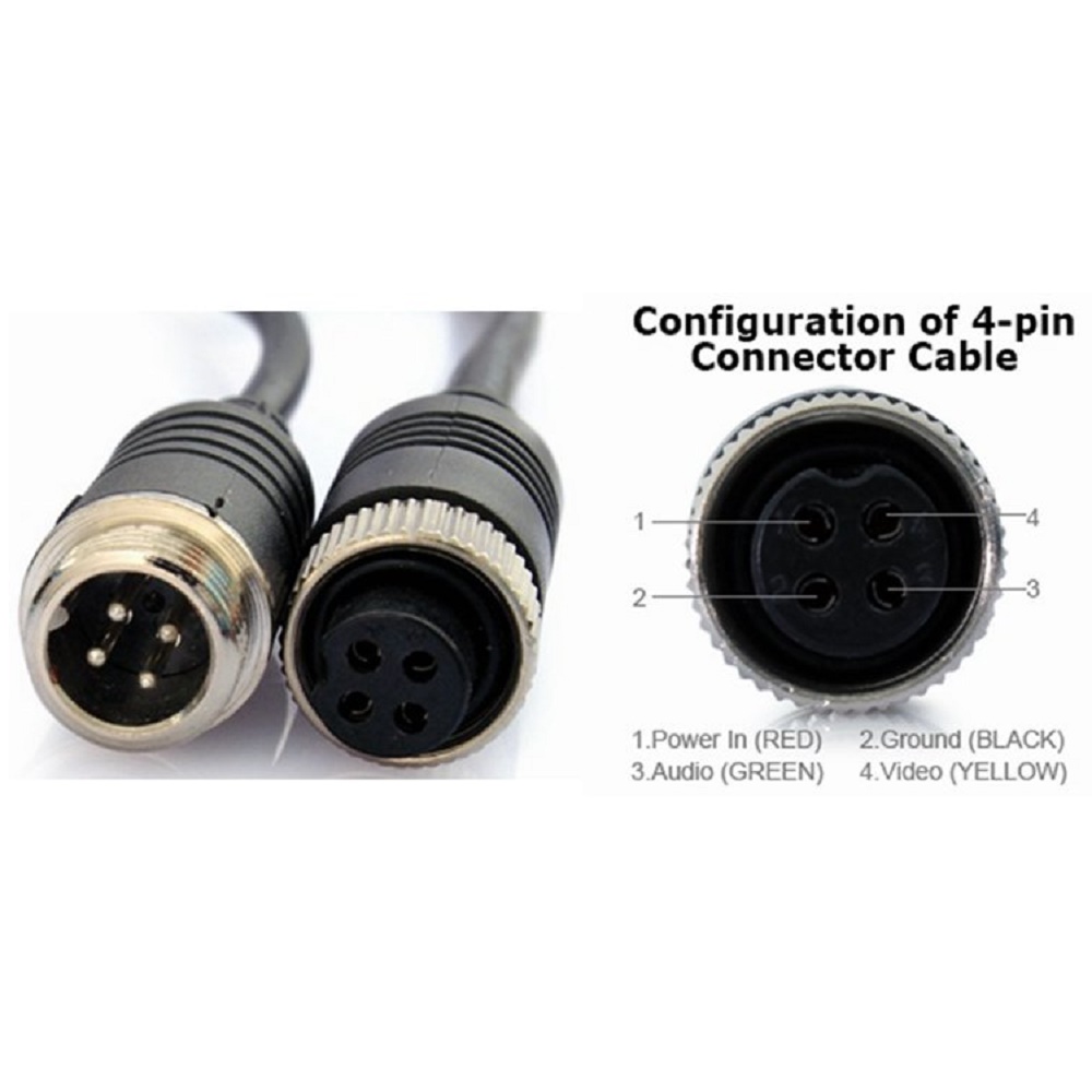 Соединительный кабель 4 pin для камер NSCAR 15 метров - ООО "Где Авто" Соединительный кабель 4 pin для камер NSCAR 15 метров - ООО "Где Авто"